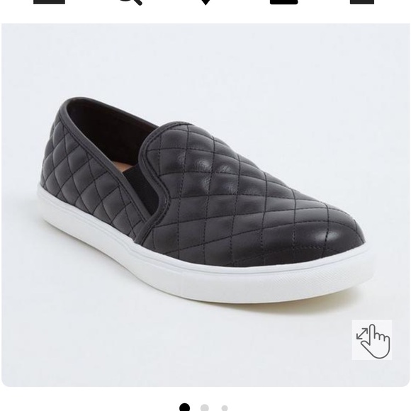 Torrid Black Quilted Sneaker Wide! Size 8.5W - Picture 4 of 5